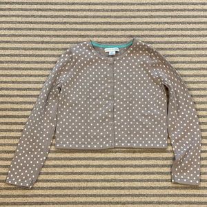 Garnet Hill Girls Cropped Cardigan - size L